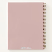 Inspiratief Vlinder Bloem Notitieboek (Achterkant)