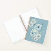 Inspiratief Vlinder Bloem Notitieboek (Binnen)