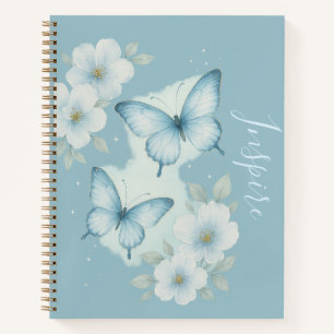 Inspiratief Vlinder Bloem Notitieboek