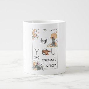 Inspiratief Vuurtoren Geschenk Positieve Herinneri Grote Koffiekop