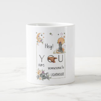 Inspiratief Vuurtoren Geschenk Positieve Herinneri Grote Koffiekop