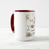 Inspiratief Vuurtoren Geschenk Positieve Herinneri Mok (Voorkant links)