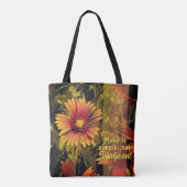 Inspiratieframe van vuurwielventilator tote bag (Achterkant)