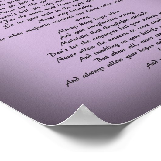 Inspiratiegedicht Poster (Hoek)