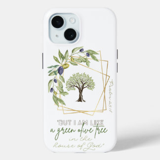 Inspiratiegeloof Olijfboom Gouden Lijst iPhone 15 Case