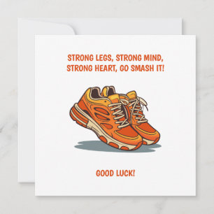 Inspiratiekaart voor hardlopers met sportschoenen kaart