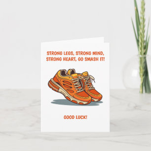 Inspiratiekaart voor hardlopers met sportschoenen kaart