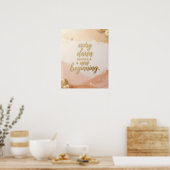Inspiratieposter met citaat – “Elke dageraad breng Poster (Keuken)