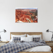 Inspiratiepunt bij Bryce Canyon I Canvas Afdruk (Insitu (Slaapkamer))