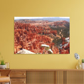 Inspiratiepunt bij Bryce Canyon I Canvas Afdruk (Insitu (Woonkamer))