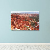 Inspiratiepunt bij Bryce Canyon I Canvas Afdruk (Insitu (Houten vloer))