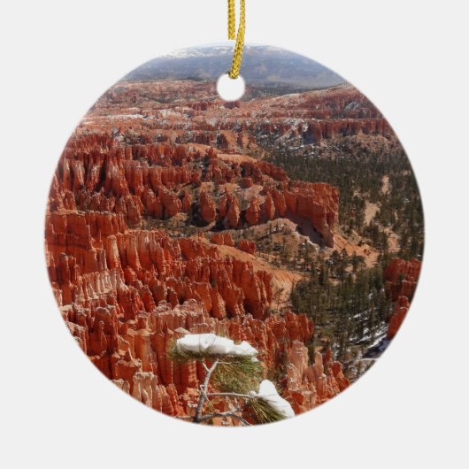 Inspiratiepunt bij Bryce Canyon I Keramisch Ornament (Voorkant)