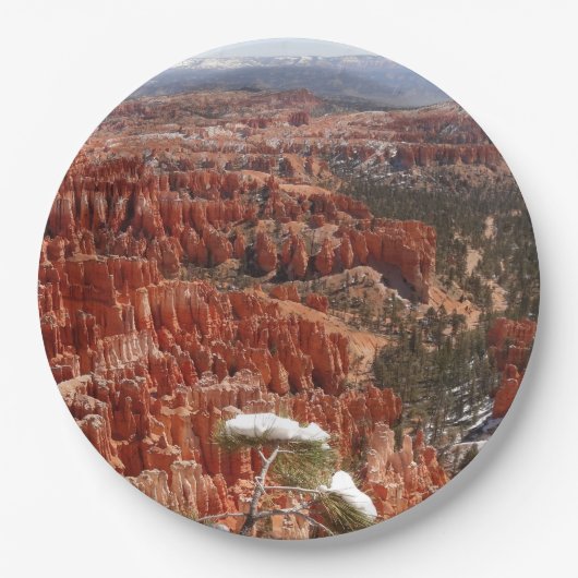 Inspiratiepunt bij Bryce Canyon I Papieren Bordje (Voorkant)