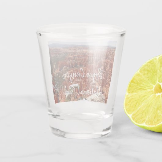Inspiratiepunt bij Bryce Canyon I Shot Glas (Achterkant)