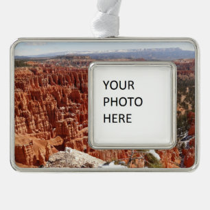 Inspiratiepunt bij Bryce Canyon I Verzilverd Omlijst Ornament