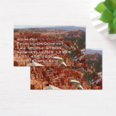 Inspiratiepunt bij Bryce Canyon I Visitekaartje (Bureau)