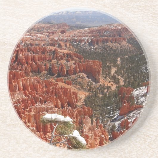 Inspiratiepunt bij Bryce Canyon I Zandsteen Onderzetter (Voorkant)