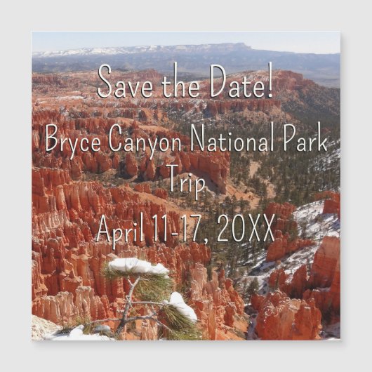 Inspiratiepunt bij Bryce Canyon Save the Date (Voorkant)