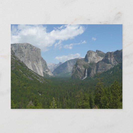 Inspiratiepunt in het Nationaal Park Yosemite Briefkaart (Voorkant)