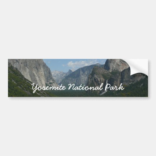 Inspiratiepunt in het Nationaal Park Yosemite Bumpersticker (Voorkant)
