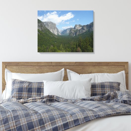 Inspiratiepunt in het Nationaal Park Yosemite Canvas Afdruk (Insitu (Slaapkamer))