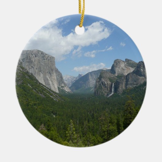 Inspiratiepunt in het Nationaal Park Yosemite Keramisch Ornament (Voorkant)