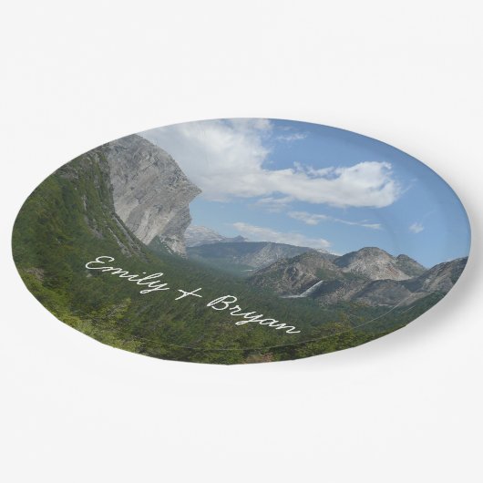 Inspiratiepunt in het Nationaal Park Yosemite Papieren Bordje (Gekanteld)