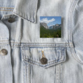 Inspiratiepunt in het Nationaal Park Yosemite Vierkante Button 5,1 Cm (In situ)