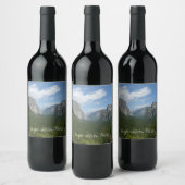 Inspiratiepunt in het Nationaal Park Yosemite Wijn Etiket (Flessen)