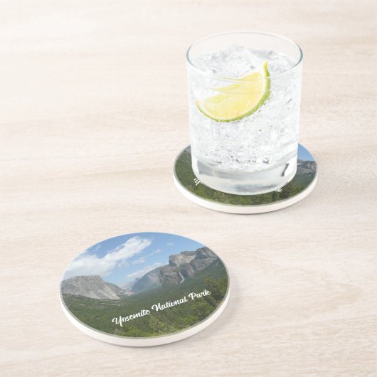 Inspiratiepunt in het Nationaal Park Yosemite Zandsteen Onderzetter (Zijkant)