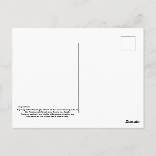 Inspiraties. Bomen Briefkaart (Achterkant)