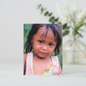 Inspiraties. Jonge Filippijnse dame. Briefkaart (Staand voorkant)