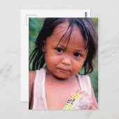 Inspiraties. Jonge Filippijnse dame. Briefkaart (Voorkant / Achterkant)