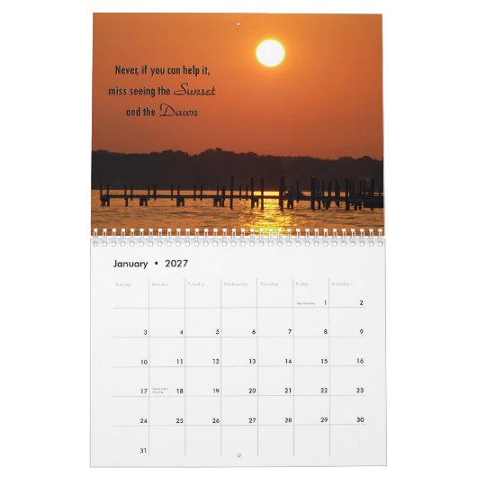 Inspiraties per maand kalender (Jan 2027)