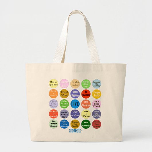 Inspiraties voor levende Jumbo-Canvas tas (Voorkant)