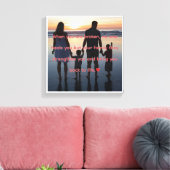 Inspiratieve Gezinsquote Canvas Afdruk (Insitu (Woonkamer))