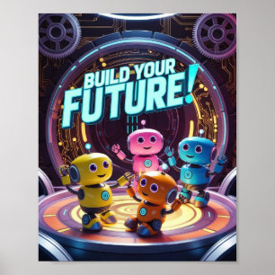 Inspiratieve STEM en technologie voor kinderen Poster