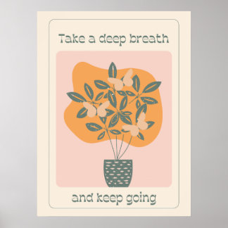 Inspiratieve Vlinderplant Poster