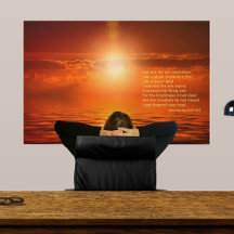 Inspiratieve Zonsondergang Oranje Gouden Lucht Zee
