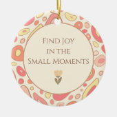 Inspiratieversiering met aangepaste foto keramisch ornament (Voorkant)