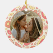 Inspiratieversiering met aangepaste foto keramisch ornament (Achterkant)