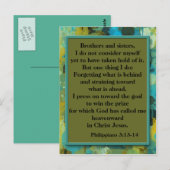 Inspiratievolle christelijke Bijbeltekstansichtkaa Briefkaart (Voorkant / Achterkant)