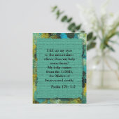 Inspiratievolle christelijke Bijbeltekstansichtkaa Briefkaart (Staand voorkant)