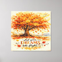Inspiratievolle herfst aquarel boom