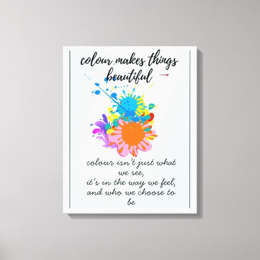 Inspiratievolle kleurrijke decor print (Voorkant)