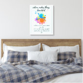 Inspiratievolle kleurrijke decor print (Insitu (Slaapkamer))