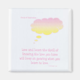 Inspiratiewolken: Liefde en Leer magneet