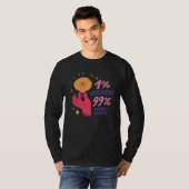 Inspiration And Hard Work Lightbulb Bright Percent T-shirt (Voorkant volledig)