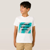 Inspiration Boy's White Basic T-Shirt (Voorkant volledig)