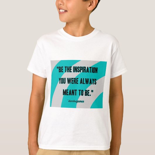 Inspiration Boy's White Basic T-Shirt (Voorkant)